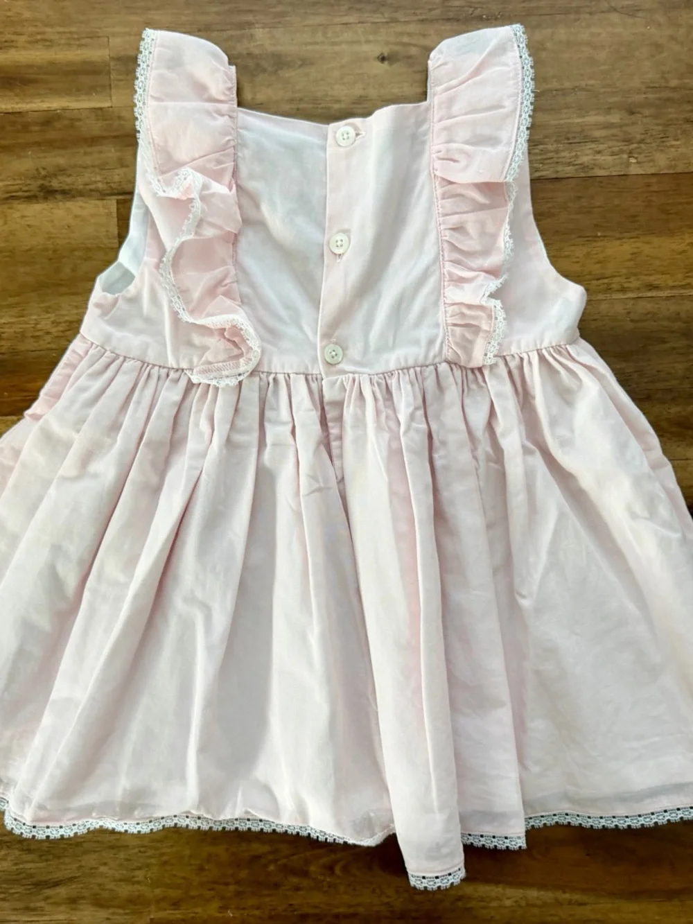 Well Dressed Wolf Girls Pink Lace Cross Embroidered Ruffled Tunic Shorts Set 4T